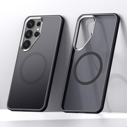 For Samsung Galaxy S25 Ultra 5G SULADA Light Sand MagSafe Magnetic PC Hybrid TPU Phone Case(Black) - Galaxy S25 Ultra 5G Cases by SULADA | Online Shopping UK | buy2fix