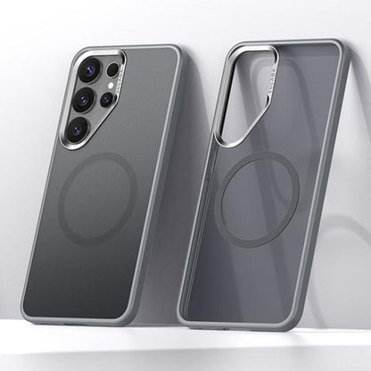 For Samsung Galaxy S25 Ultra 5G SULADA Light Sand MagSafe Magnetic PC Hybrid TPU Phone Case(Grey) - Galaxy S25 Ultra 5G Cases by SULADA | Online Shopping UK | buy2fix