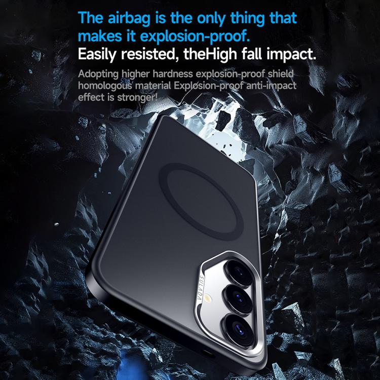 For Samsung Galaxy S25+ 5G SULADA Light Sand MagSafe Magnetic PC Hybrid TPU Phone Case(Blue) - Galaxy S25+ 5G Cases by SULADA | Online Shopping UK | buy2fix