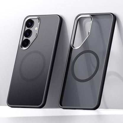 For Samsung Galaxy S25+ 5G SULADA Light Sand MagSafe Magnetic PC Hybrid TPU Phone Case(Black) - Galaxy S25+ 5G Cases by SULADA | Online Shopping UK | buy2fix