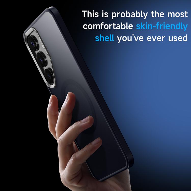 For Samsung Galaxy S25+ 5G SULADA Light Sand MagSafe Magnetic PC Hybrid TPU Phone Case(Black) - Galaxy S25+ 5G Cases by SULADA | Online Shopping UK | buy2fix