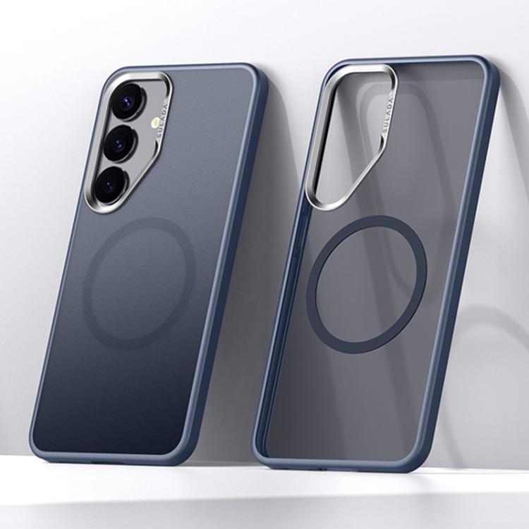 For Samsung Galaxy S25 5G SULADA Light Sand MagSafe Magnetic PC Hybrid TPU Phone Case(Blue) - Galaxy S25 5G Cases by SULADA | Online Shopping UK | buy2fix