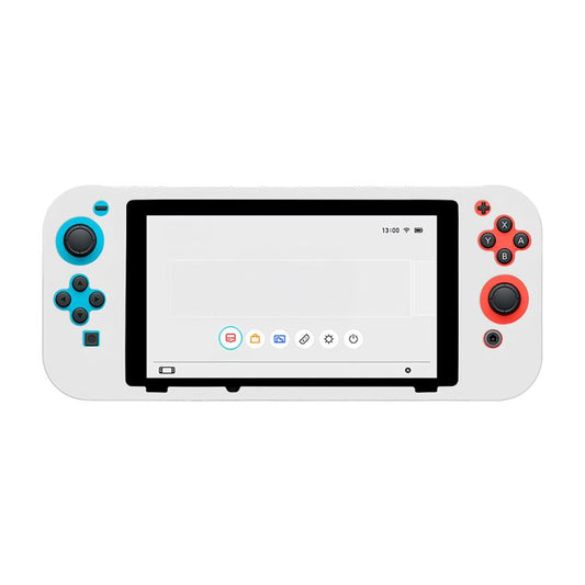 For Nintendo Switch Game Console Solid Color Silicone Full Protective Case(White) - Cases by buy2fix | Online Shopping UK | buy2fix