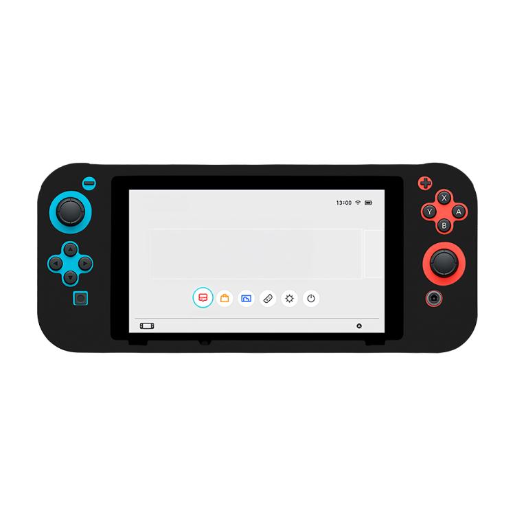 For Nintendo Switch Game Console Solid Color Silicone Full Protective Case(Black) - Cases by buy2fix | Online Shopping UK | buy2fix