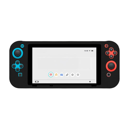 For Nintendo Switch Game Console Solid Color Silicone Full Protective Case(Black) - Cases by buy2fix | Online Shopping UK | buy2fix