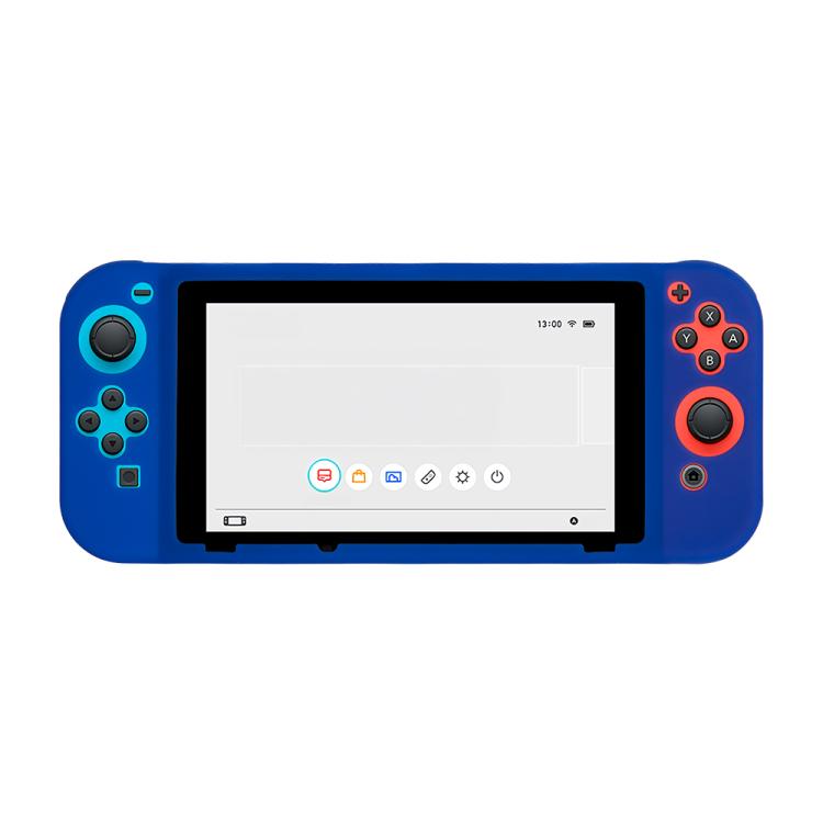 For Nintendo Switch Game Console Solid Color Silicone Full Protective Case(Blue) - Cases by buy2fix | Online Shopping UK | buy2fix
