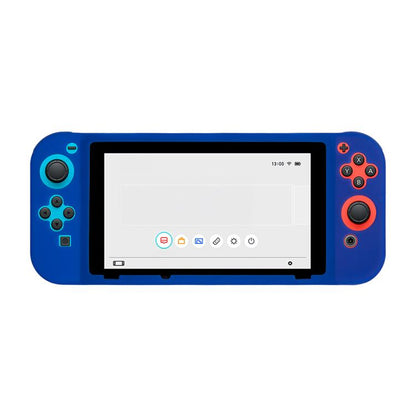 For Nintendo Switch Game Console Solid Color Silicone Full Protective Case(Blue) - Cases by buy2fix | Online Shopping UK | buy2fix
