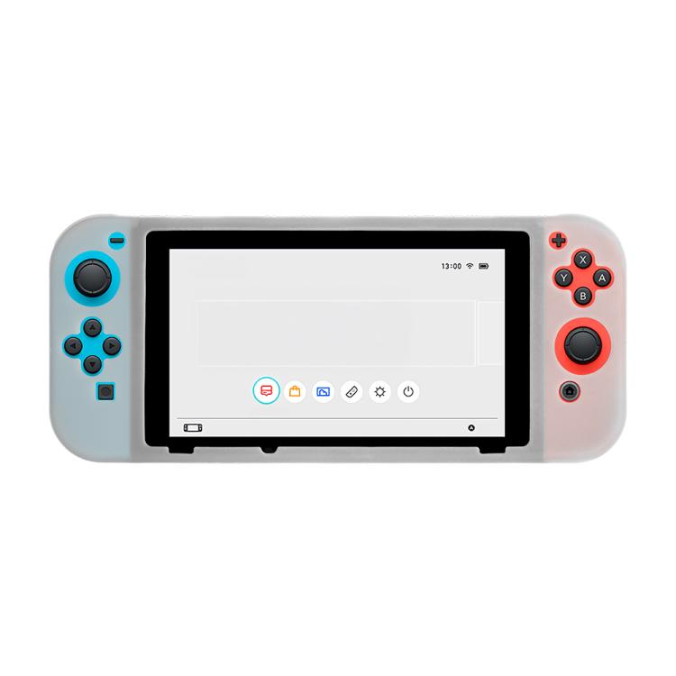 For Nintendo Switch Game Console Solid Color Silicone Full Protective Case(Transparent) - Cases by buy2fix | Online Shopping UK | buy2fix