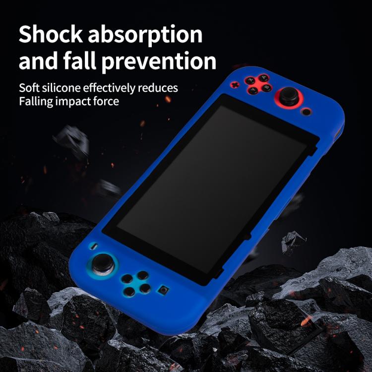 For Nintendo Switch Game Console Solid Color Silicone Full Protective Case(Transparent) - Cases by buy2fix | Online Shopping UK | buy2fix