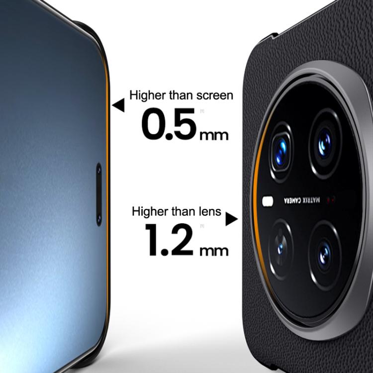 For Honor Magic7 Pro SULADA Frameless Top Layer Cowhide Leather Hybrid PC Phone Case(Red) - Honor Cases by SULADA | Online Shopping UK | buy2fix