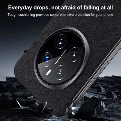 For Honor Magic7 SULADA Frameless Top Layer Cowhide Leather Hybrid PC Phone Case(Black) - Honor Cases by SULADA | Online Shopping UK | buy2fix