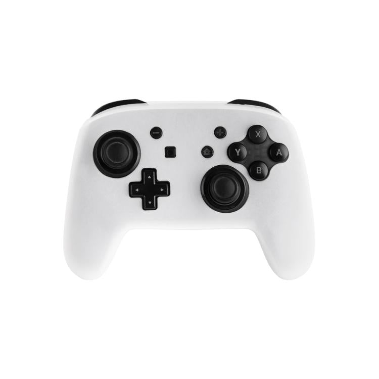 For Nintendo Switch Pro Game Handle Solid Color Silicone Protective Cover(White) - Cases by buy2fix | Online Shopping UK | buy2fix