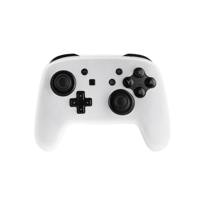For Nintendo Switch Pro Game Handle Solid Color Silicone Protective Cover(White) - Cases by buy2fix | Online Shopping UK | buy2fix