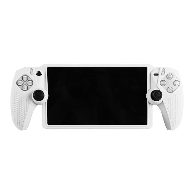 For Sony PlayStation Portal Handheld Game Console Silicone Protective Cover(White) - Cases by buy2fix | Online Shopping UK | buy2fix