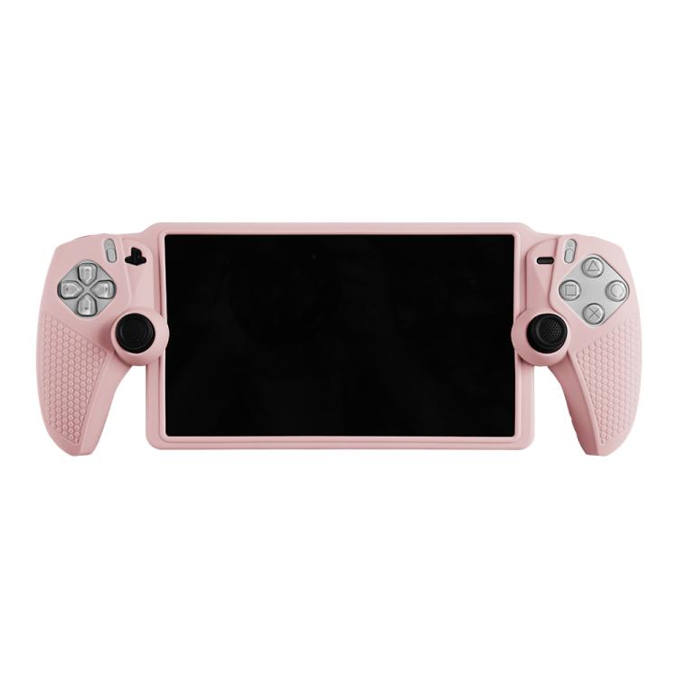 For Sony PlayStation Portal Handheld Game Console Silicone Protective Cover(Pink) - Cases by buy2fix | Online Shopping UK | buy2fix