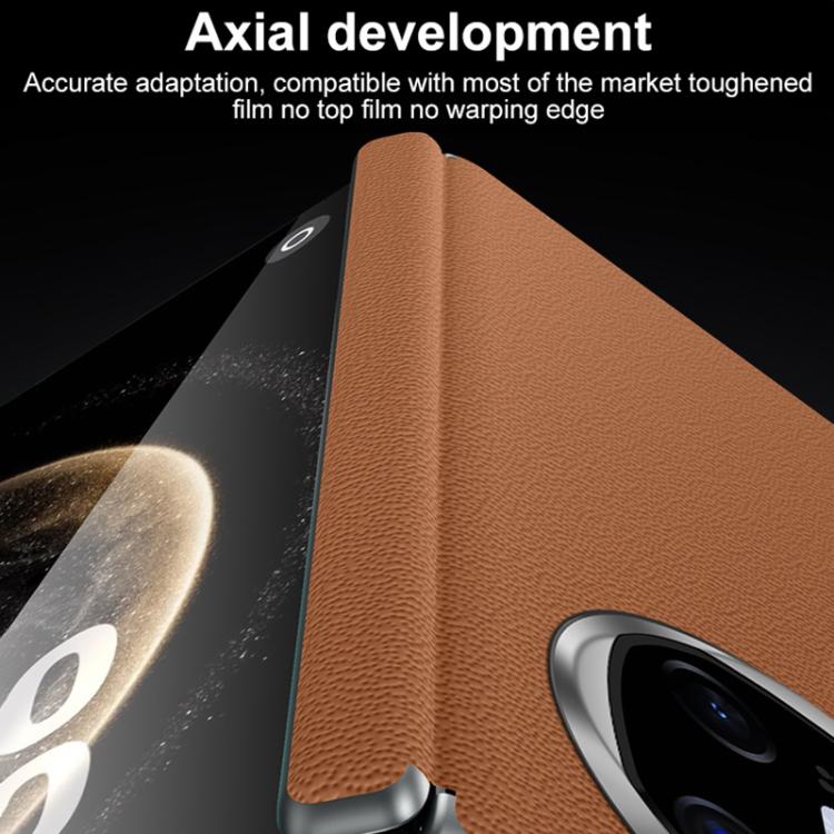 For Huawei Mate X6 SULADA Frameless Top Layer Cowhide Leather Hybrid PC Phone Case(Purple) - Huawei Cases by SULADA | Online Shopping UK | buy2fix