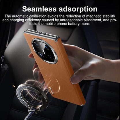 For Huawei Mate X6 SULADA Frameless Top Layer Cowhide Leather Hybrid PC Phone Case(Purple) - Huawei Cases by SULADA | Online Shopping UK | buy2fix