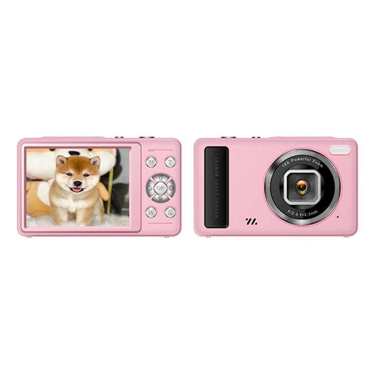 DC15 2.4 inch 18X Digital Zoom Camera 4K HD Video 64MP Shooting(Pink) - Children Cameras by buy2fix | Online Shopping UK | buy2fix