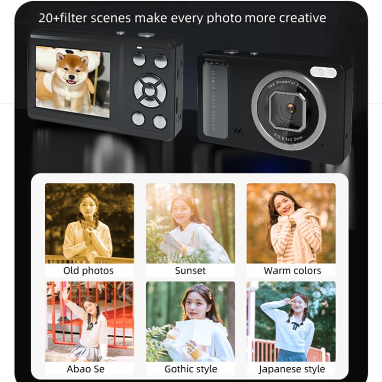 DC15 2.4 inch 18X Digital Zoom Camera 4K HD Video 64MP Shooting(Blue) - Children Cameras by buy2fix | Online Shopping UK | buy2fix