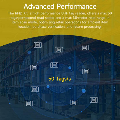 Ulefone Bluetooth 5.2 Portable UHF RFID Tag Reader(Black) - Others Accessories by Ulefone | Online Shopping UK | buy2fix