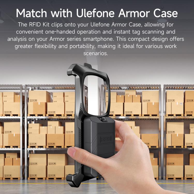 Ulefone Bluetooth 5.2 Portable UHF RFID Tag Reader(Black) - Others Accessories by Ulefone | Online Shopping UK | buy2fix