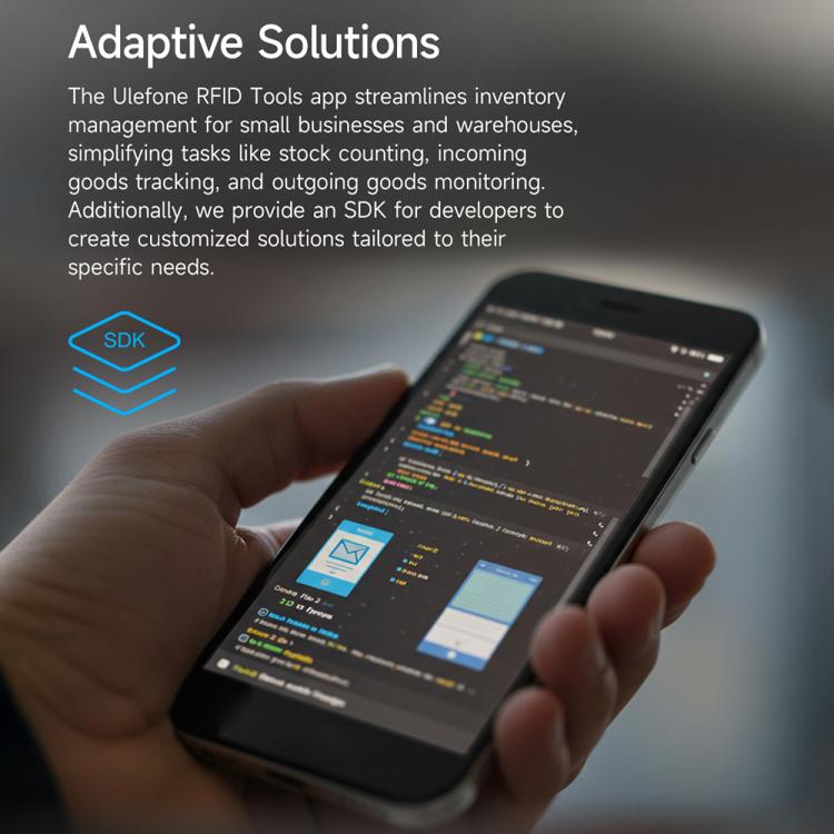 Ulefone Bluetooth 5.2 Portable UHF RFID Tag Reader(Black) - Others Accessories by Ulefone | Online Shopping UK | buy2fix