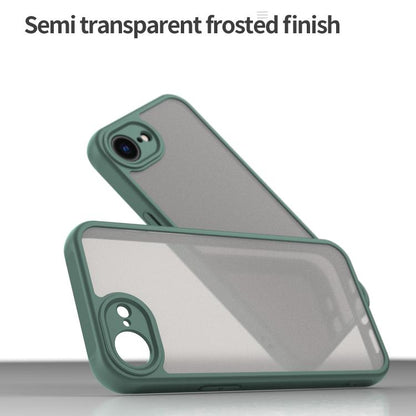 For iPhone 16e Fan Dun Series TPU Hybrid PC Frosted Phone Case(Green) - iPhone 16e Cases by buy2fix | Online Shopping UK | buy2fix