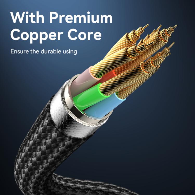 Yesido CA186 240W Type-C to Type-C Aluminum Alloy Data Cable, Length: 2m(Black) - USB-C & Type-C Cable by Yesido | Online Shopping UK | buy2fix