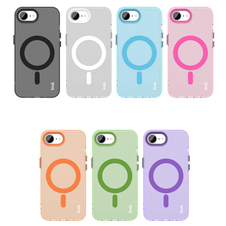 For iPhone 16e IMAK Candy Series Shockproof MagSafe Phone Case(White) - iPhone 16e Cases by imak | Online Shopping UK | buy2fix