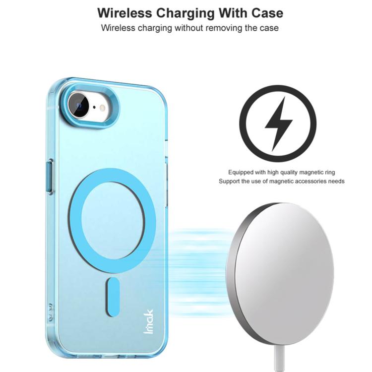 For iPhone 16e IMAK Candy Series Shockproof MagSafe Phone Case(White) - iPhone 16e Cases by imak | Online Shopping UK | buy2fix