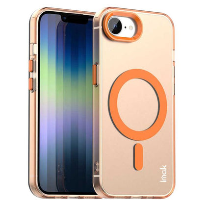 For iPhone 16e IMAK Candy Series Shockproof MagSafe Phone Case(Orange) - iPhone 16e Cases by imak | Online Shopping UK | buy2fix