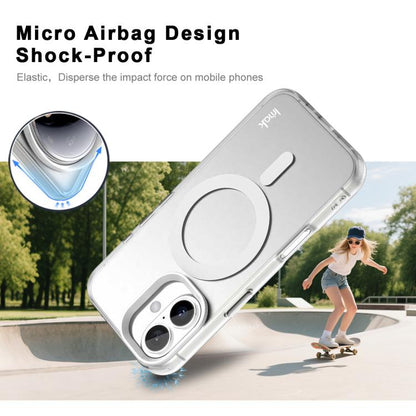 For iPhone 16 Plus IMAK Candy Series Shockproof MagSafe Phone Case(White) - iPhone 16 Plus Cases by imak | Online Shopping UK | buy2fix