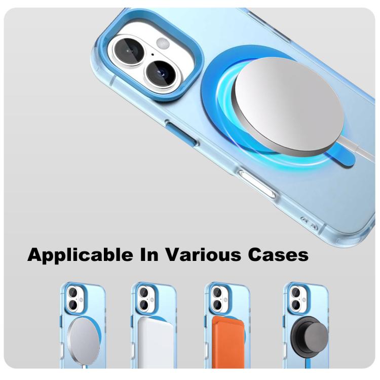 For iPhone 16 Plus IMAK Candy Series Shockproof MagSafe Phone Case(Blue) - iPhone 16 Plus Cases by imak | Online Shopping UK | buy2fix