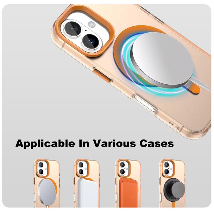 For iPhone 16 Plus IMAK Candy Series Shockproof MagSafe Phone Case(Orange) - iPhone 16 Plus Cases by imak | Online Shopping UK | buy2fix