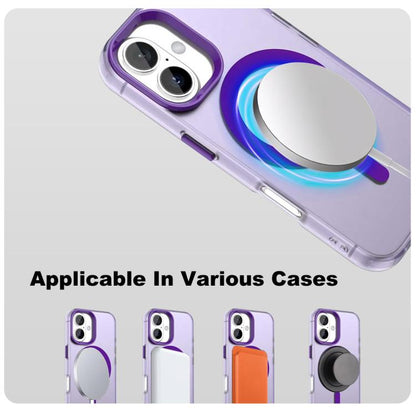 For iPhone 16 Plus IMAK Candy Series Shockproof MagSafe Phone Case(Purple) - iPhone 16 Plus Cases by imak | Online Shopping UK | buy2fix