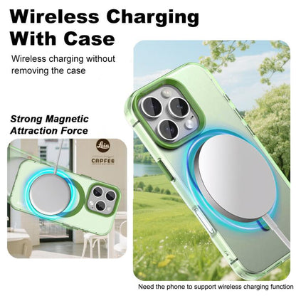 For iPhone 16 Pro IMAK Candy Series Shockproof MagSafe Phone Case(Green) - iPhone 16 Pro Cases by imak | Online Shopping UK | buy2fix