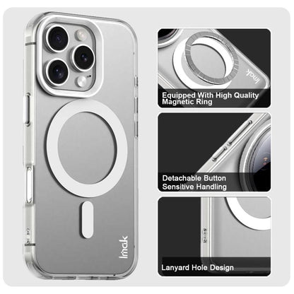 For iPhone 16 Pro Max IMAK Candy Series Shockproof MagSafe Phone Case(White) - iPhone 16 Pro Max Cases by imak | Online Shopping UK | buy2fix
