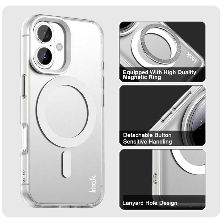 For iPhone 17 IMAK Candy Series Shockproof MagSafe Phone Case(White) - iPhone 17 Cases by imak | Online Shopping UK | buy2fix