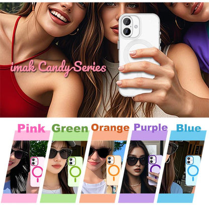 For iPhone 17 IMAK Candy Series Shockproof MagSafe Phone Case(White) - iPhone 17 Cases by imak | Online Shopping UK | buy2fix