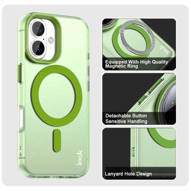 For iPhone 17 IMAK Candy Series Shockproof MagSafe Phone Case(Green) - iPhone 17 Cases by imak | Online Shopping UK | buy2fix