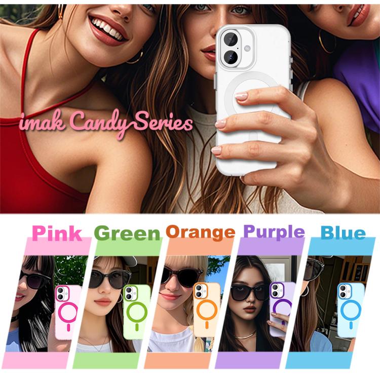 For iPhone 17 IMAK Candy Series Shockproof MagSafe Phone Case(Green) - iPhone 17 Cases by imak | Online Shopping UK | buy2fix