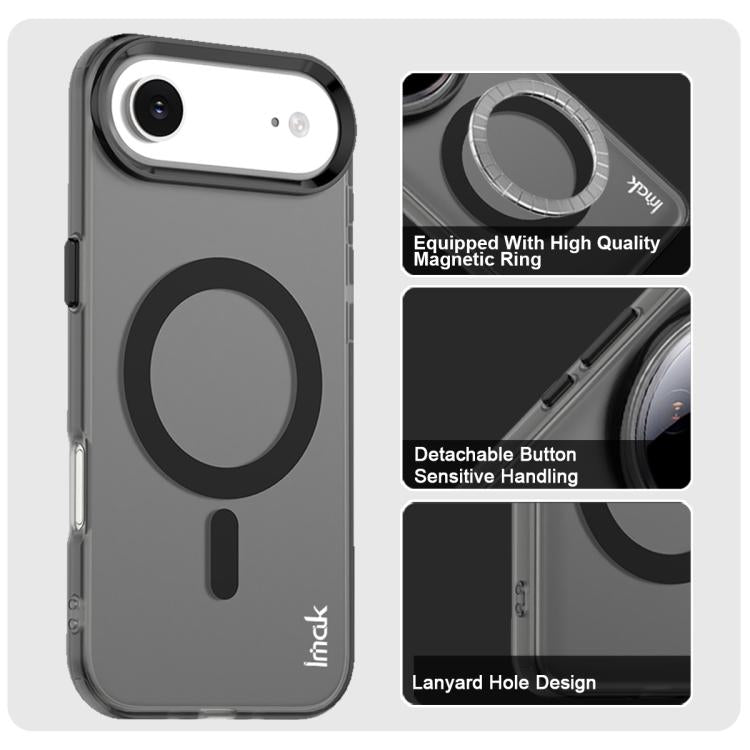 For iPhone 17 Air IMAK Candy Series Shockproof MagSafe Phone Case(Black) - iPhone 17 Air Cases by imak | Online Shopping UK | buy2fix