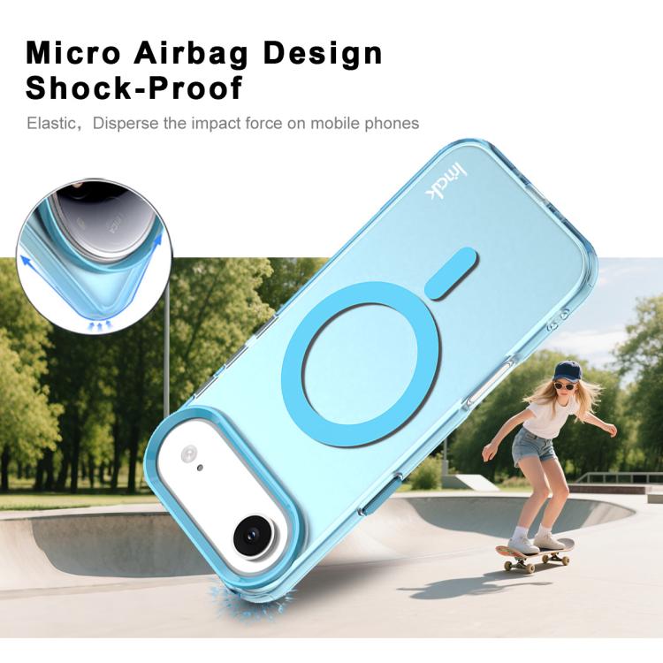 For iPhone Air IMAK Candy Series Shockproof MagSafe Phone Case(Blue) - iPhone Air Cases by imak | Online Shopping UK | buy2fix