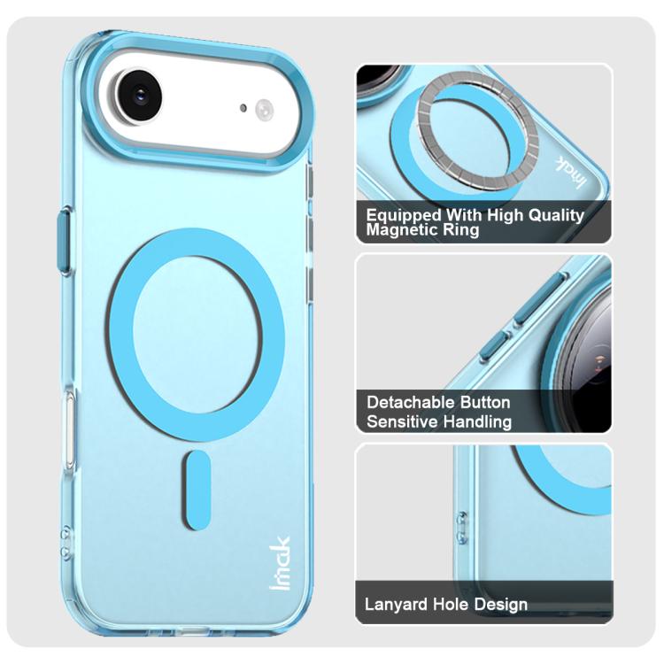For iPhone Air IMAK Candy Series Shockproof MagSafe Phone Case(Blue) - iPhone Air Cases by imak | Online Shopping UK | buy2fix