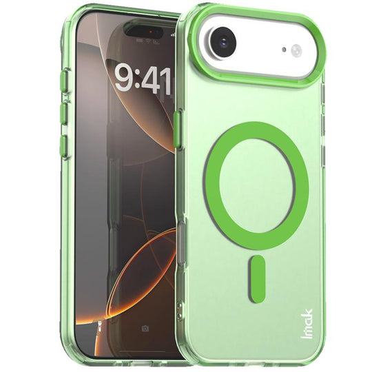 For iPhone Air IMAK Candy Series Shockproof MagSafe Phone Case(Green)