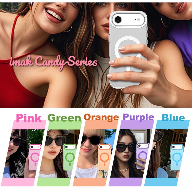 For iPhone Air IMAK Candy Series Shockproof MagSafe Phone Case(Green) - iPhone Air Cases by imak | Online Shopping UK | buy2fix