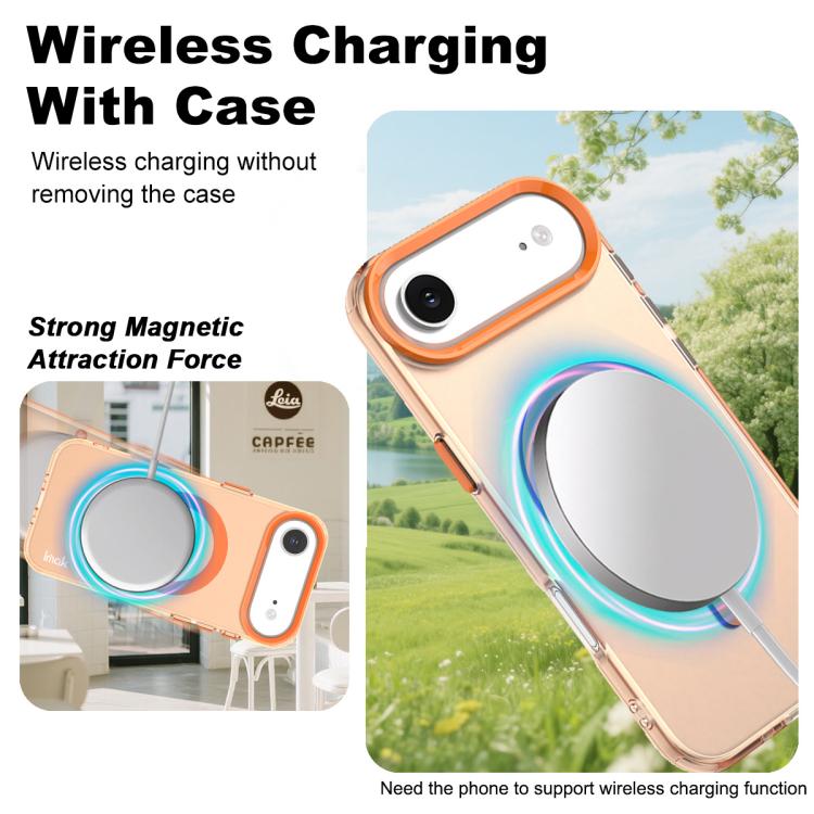 For iPhone 17 Air IMAK Candy Series Shockproof MagSafe Phone Case(Orange) - iPhone 17 Air Cases by imak | Online Shopping UK | buy2fix