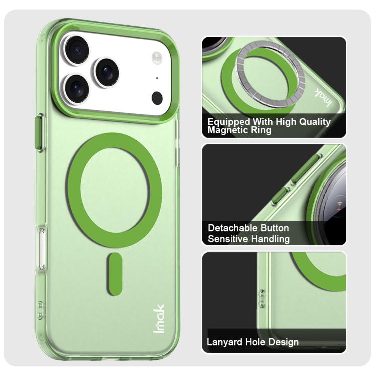 For iPhone 17 Pro IMAK Candy Series Shockproof MagSafe Phone Case(Green) - iPhone 17 Pro Cases by imak | Online Shopping UK | buy2fix