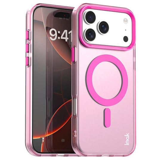 For iPhone 18 Pro / 17 Pro IMAK Candy Series Shockproof MagSafe Phone Case(Red)