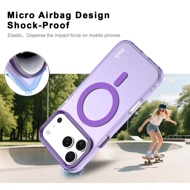 For iPhone 17 Pro IMAK Candy Series Shockproof MagSafe Phone Case(Purple) - iPhone 17 Pro Cases by imak | Online Shopping UK | buy2fix
